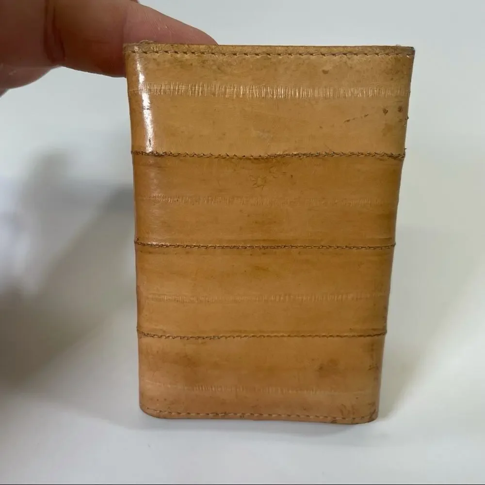 Vintage Eel leather mini wallet